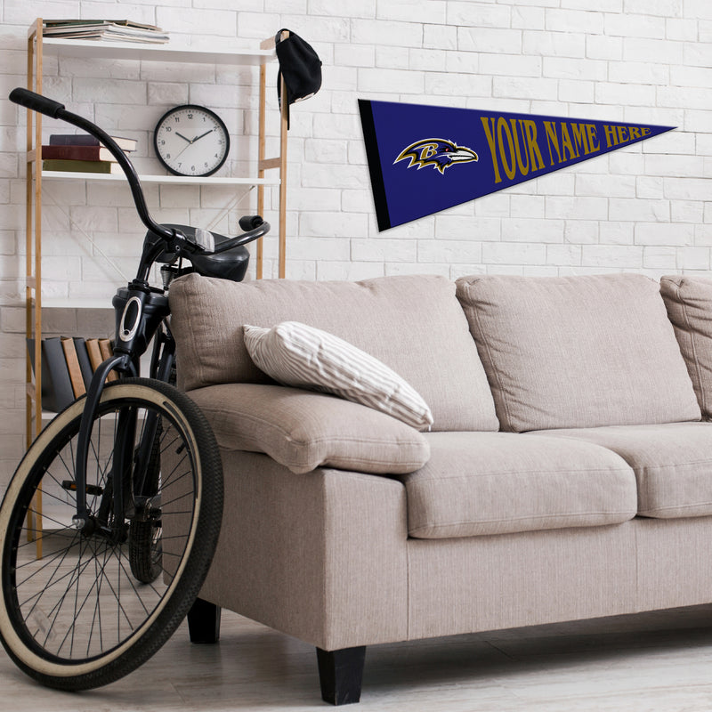 Ravens Dynamic Personalized Pennant