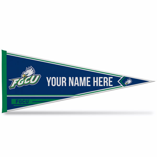 Florida Gulf Coast University Soft Felt 12" X 30" Personalized Pennant