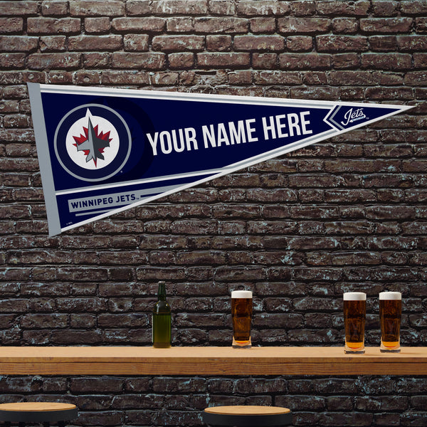 Jets - Win Soft Felt 12" X 30" Personalized Pennant