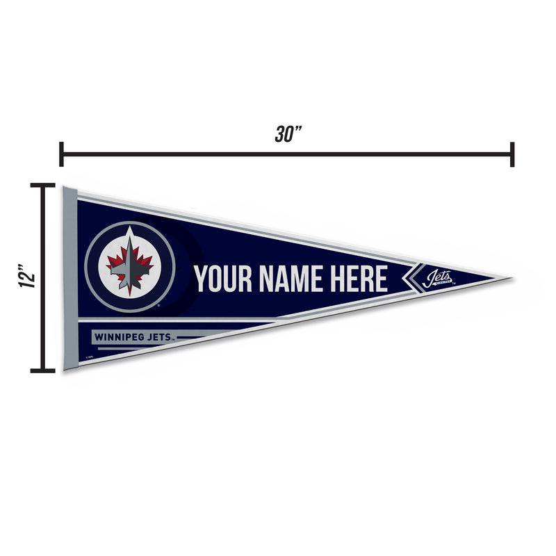 Jets - Win Soft Felt 12" X 30" Personalized Pennant