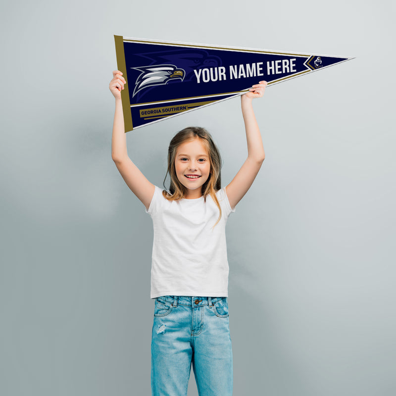 Georgia Southern Soft Felt 12" X 30" Personalized Pennant