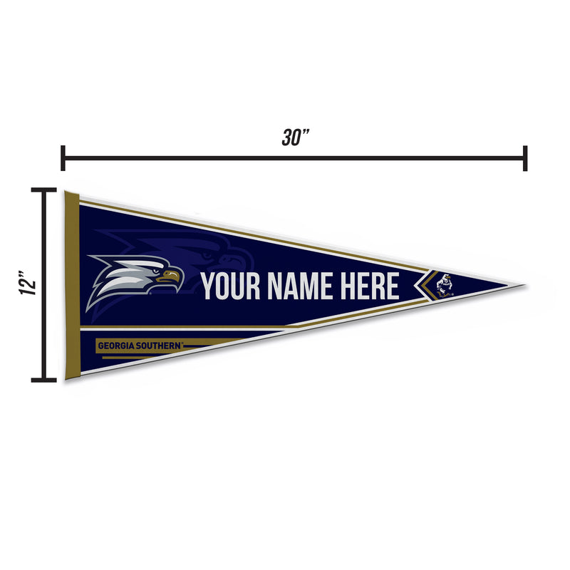 Georgia Southern Soft Felt 12" X 30" Personalized Pennant