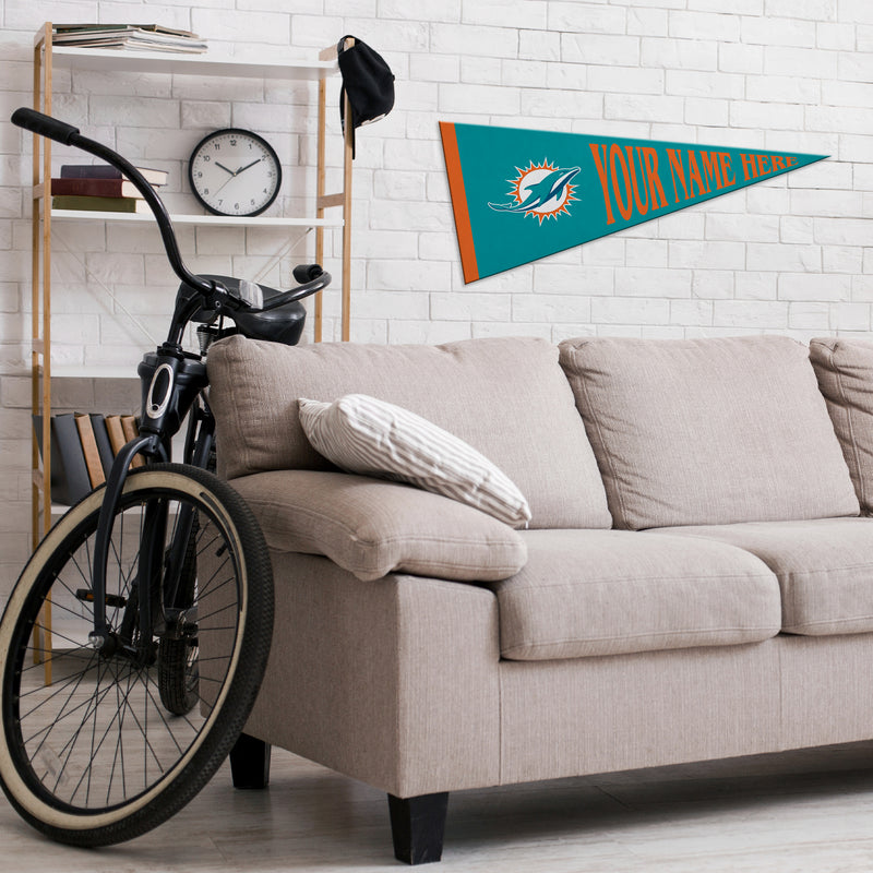 Dolphins Dynamic Personalized Pennant