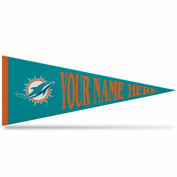 Dolphins Dynamic Personalized Pennant