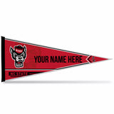 North Carolina State Soft Felt 12" X 30" Personalized Pennant