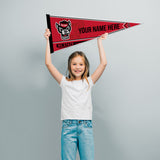 North Carolina State Soft Felt 12" X 30" Personalized Pennant