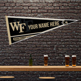 Wake Forest Soft Felt 12" X 30" Personalized Pennant