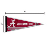 Alabama University Soft Felt 12" X 30" Personalized Pennant