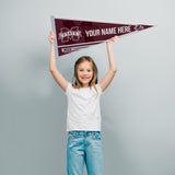 Mississippi State Soft Felt 12" X 30" Personalized Pennant