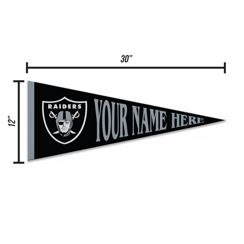 Raiders Dynamic Personalized Pennant