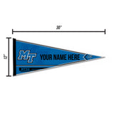 Middle Tennessee Soft Felt 12" X 30" Personalized Pennant
