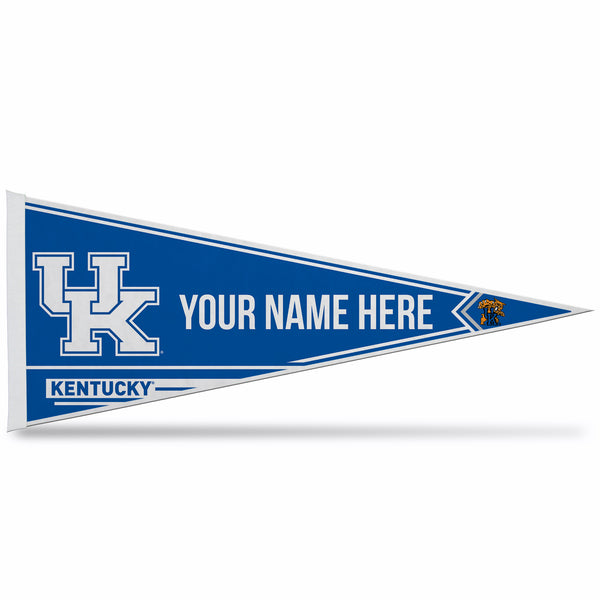 Kentucky University Soft Felt 12" X 30" Personalized Pennant