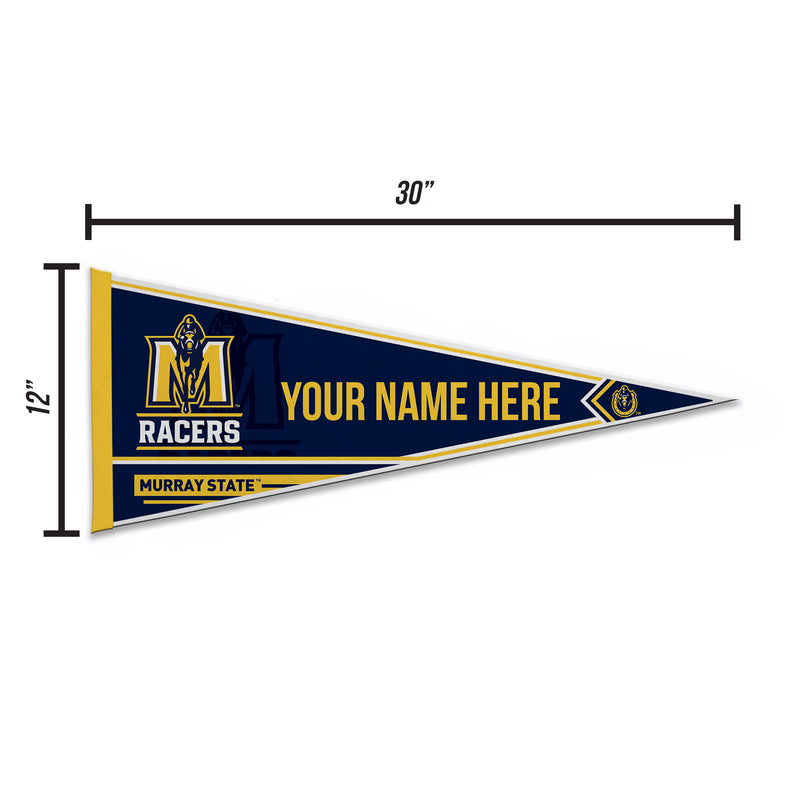 Murray State Soft Felt 12" X 30" Personalized Pennant