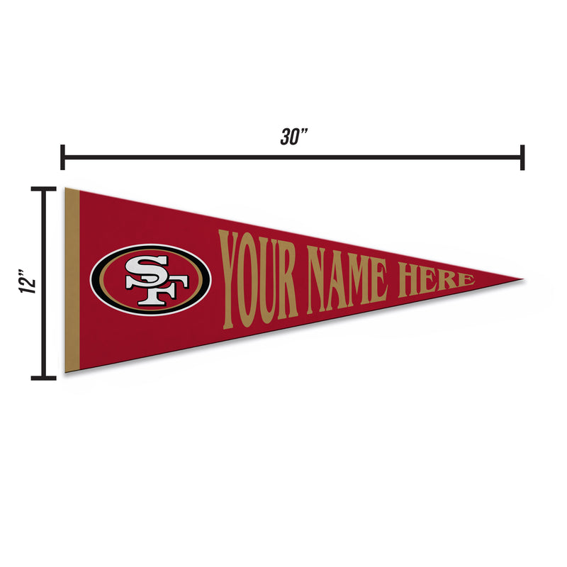 49Ers Dynamic Personalized Pennant