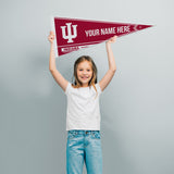 Indiana University Soft Felt 12" X 30" Personalized Pennant