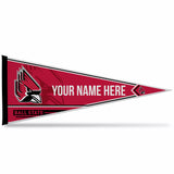 Ball State Soft Felt 12" X 30" Personalized Pennant