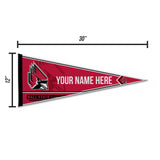 Ball State Soft Felt 12" X 30" Personalized Pennant