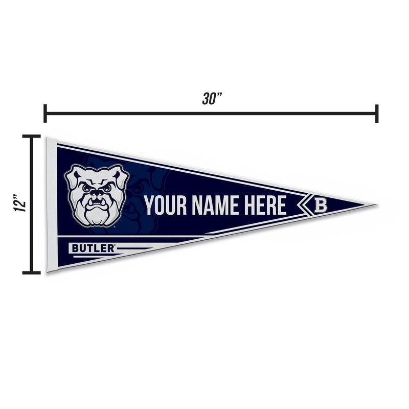 Butler Soft Felt 12" X 30" Personalized Pennant