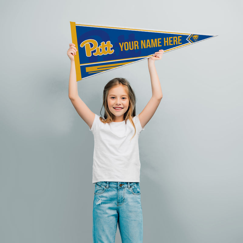 Pitt Soft Felt 12" X 30" Personalized Pennant