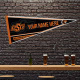 Oklahoma State Soft Felt 12" X 30" Personalized Pennant