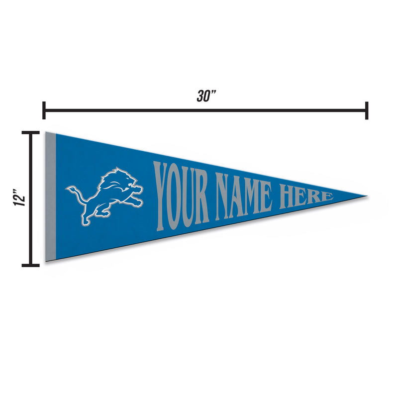 Lions Dynamic Personalized Pennant