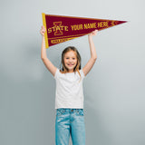 Iowa State University Soft Felt 12" X 30" Personalized Pennant