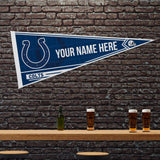 Colts Soft Felt 12" X 30" Personalized Pennant