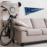 Colts Soft Felt 12" X 30" Personalized Pennant