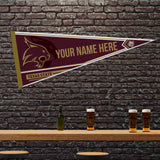 Texas State Soft Felt 12" X 30" Personalized Pennant