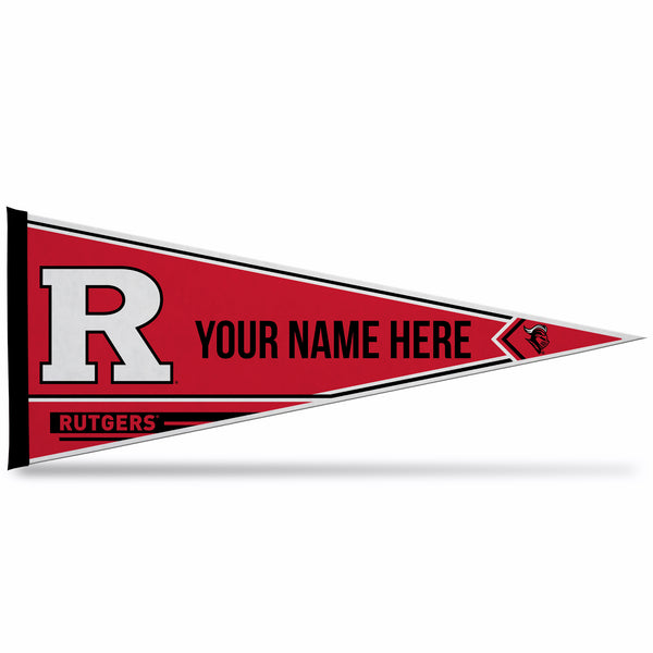 Rutgers Soft Felt 12" X 30" Personalized Pennant