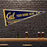 Cal Berkeley Soft Felt 12" X 30" Personalized Pennant