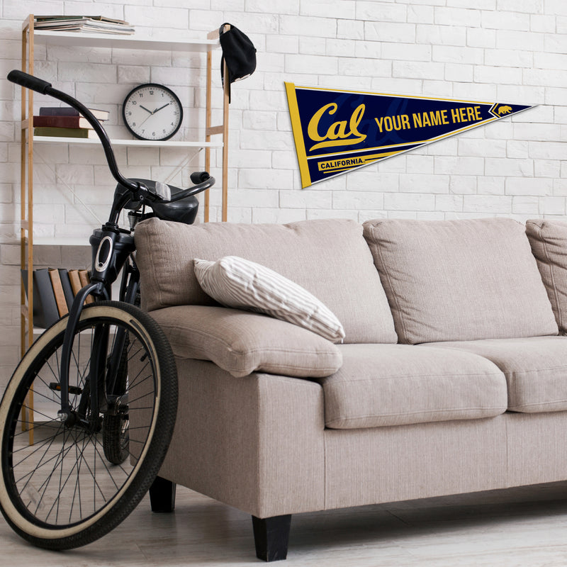 Cal Berkeley Soft Felt 12" X 30" Personalized Pennant