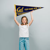 Cal Berkeley Soft Felt 12" X 30" Personalized Pennant