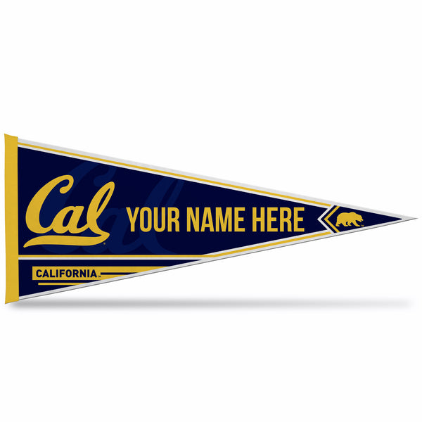 Cal Berkeley Soft Felt 12" X 30" Personalized Pennant
