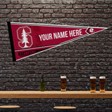 Stanford Soft Felt 12" X 30" Personalized Pennant