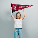 Stanford Soft Felt 12" X 30" Personalized Pennant