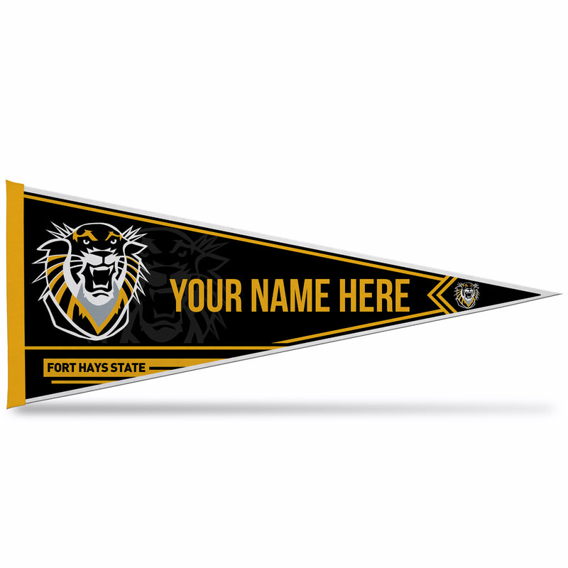 Fort Hays State Soft Felt 12" X 30" Personalized Pennant