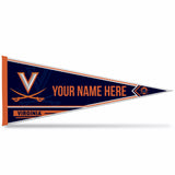 Virginia University Soft Felt 12" X 30" Personalized Pennant