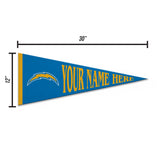 Chargers Dynamic Personalized Pennant