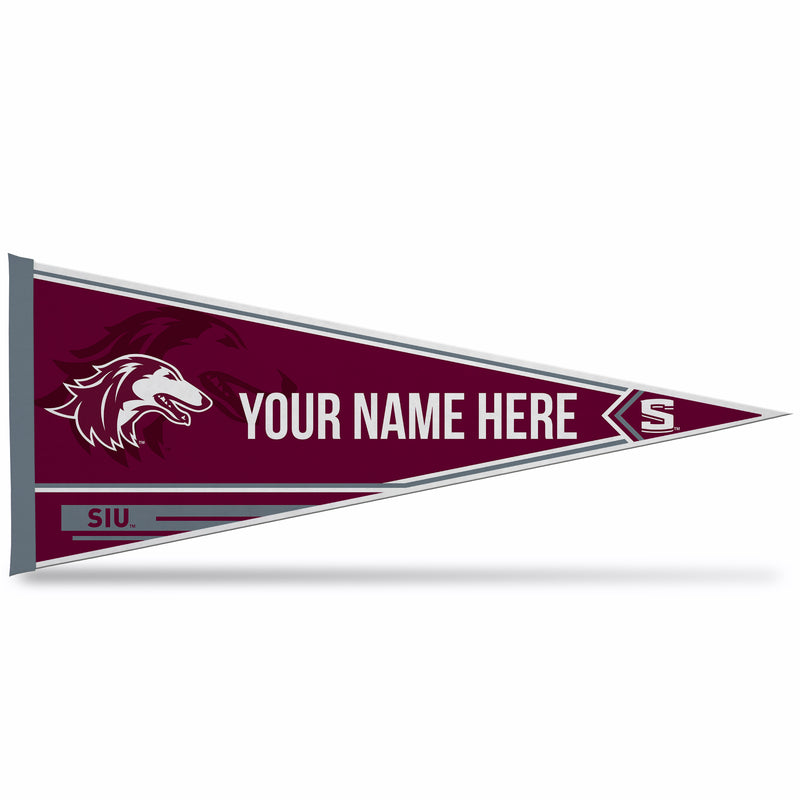 Southern Illinois Soft Felt 12" X 30" Personalized Pennant