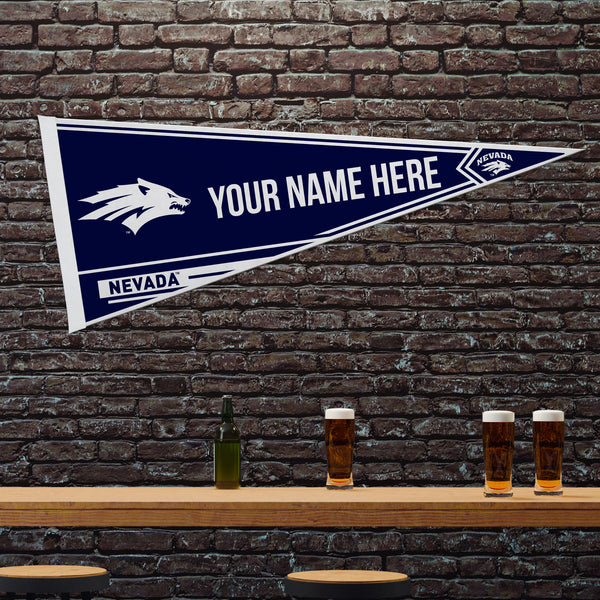 Nevada - Reno Soft Felt 12" X 30" Personalized Pennant