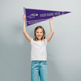 Wisconsin - Whitewater Soft Felt 12" X 30" Personalized Pennant