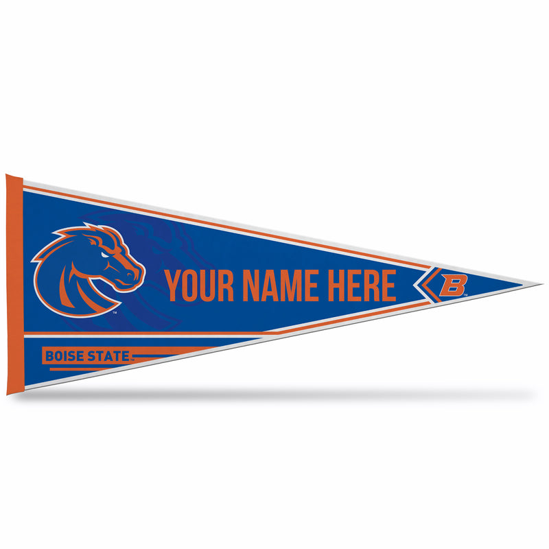 Boise State Soft Felt 12" X 30" Personalized Pennant
