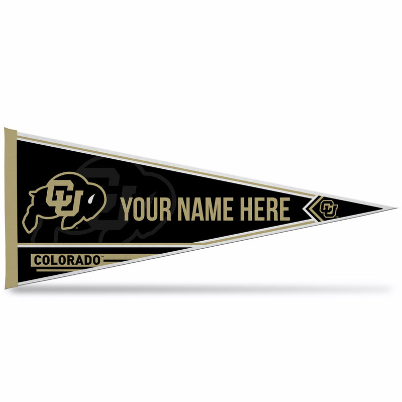 Colorado University Soft Felt 12" X 30" Personalized Pennant