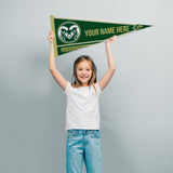 Colorado State Soft Felt 12" X 30" Personalized Pennant