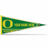 Oregon University Soft Felt 12" X 30" Personalized Pennant