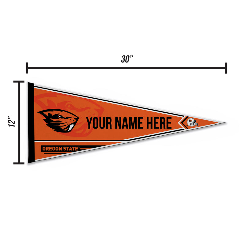 Oregon State Soft Felt 12" X 30" Personalized Pennant