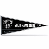 Nets Soft Felt 12" X 30" Personalized Pennant