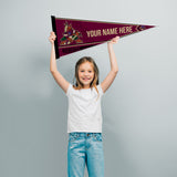 Coyotes Soft Felt 12" X 30" Personalized Pennant
