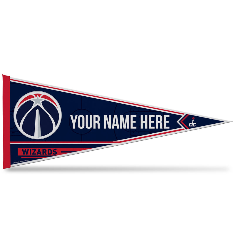Wizards Soft Felt 12" X 30" Personalized Pennant